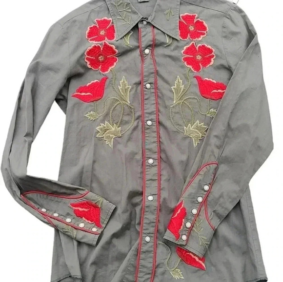 Tasha Polizzi Western embroidered button up shirt - Picture 3 of 4